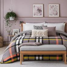 VENECIA Reversible Comforter In Full/Queen Size (200x220cm). Variety Of Colors And Designs. Maximum Softness. - Grey - View 7