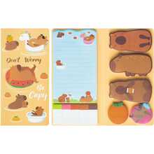 1/2setFrog/Panda Foldable Sticky Notes Set, Mixed‑Shape Memo Pads With Index Tabs, Kawaii Cartoon Self‑Adhesive Notes, For Journal, Office, School & Home Use, Practical Stationery Gift For Back‑To‑School, Christmas And Birthdays - one-size - View 6