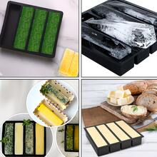 1pc Rectangular Ice Cube Mold, Long Ice Cube Mold, Butter Mold Tray, DIY Chocolate Bar Baking Essential, Rectangular Ice Tray, Kitchen Accessories, Home Supplies, Ice Tray, Bar Accessories - Multicolor - View 7