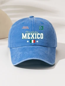 1pc Fashionable Minimalist Washed Baseball Cap "MEXICO 10 KING" Print Pattern, Gift For Family And Friends, Highly Attractive All-Season Decorative Style, Essential Fashion Item For Men And Women, Suitable For Outdoor Sports, Lightweight And Portable - Washable Baseball Cap 2 - View 19