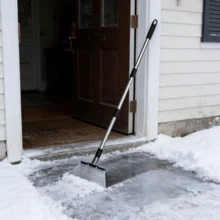 Manganese Steel Flat Garden Scraper With Adjustable Stainless Steel Handle, Multi-Size Large & Small Yard Shovel For Weeding, Mud Cleaning, Ice And Snow Removal - Medium - View 5