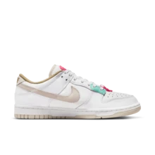Nike Dunk Street Dance Series Classic Low-Top Sneakers Women's White/Pink - White Powder - View 7