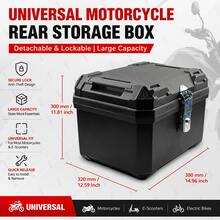 44L Waterproof Motorcycle Tail Box With Security Lock, Suitable For Helmet And Luggage Storage, Also Applicable As Helmet Box - Tail Box - View 1