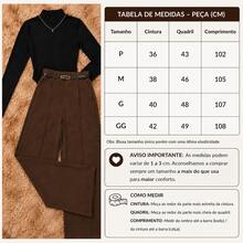 Elegant Women's Winter 2-Piece Set With High-Neck Long-Sleeve Bodysuit And Tailored Trousers + Belt - Winter Fashion - 白色褲子 黑色褲子 - 查看 5