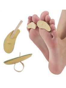 Fabric Toe Pads With Elastic Ring, Designed To Provide Comfort And Prevent Friction And Blisters, Perfect For Daily Wear With High Heels And Athletic Shoes - Multicolor - View 1