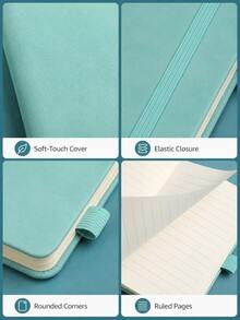 A6 Minimalist Notebook With Closure Strap, Fashionable Business Office Memo Pad And Diary, Compact Size Suitable For Students' Daily Notes, Lightweight And Portable, Applicable For Learning, Work Planning And Daily Recording - Multicolor - View 7