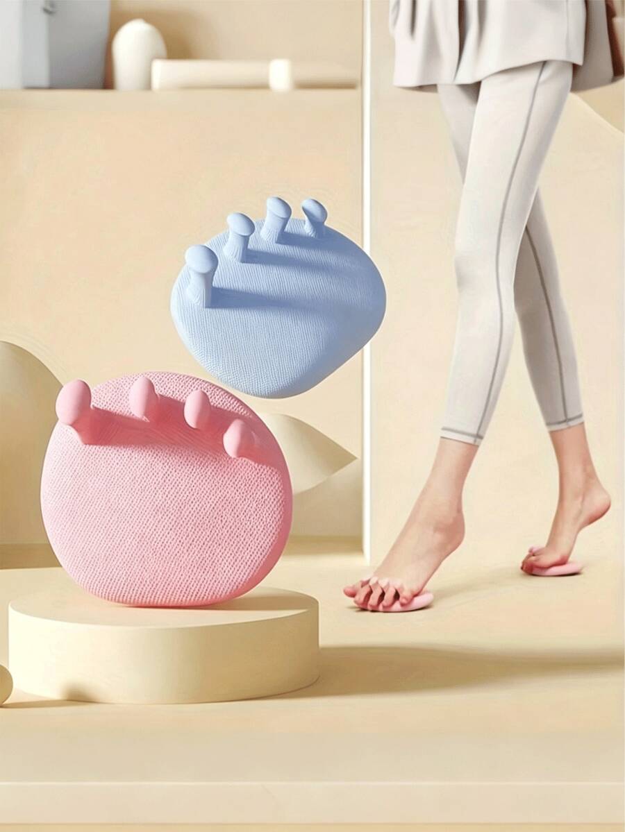 2pcs Toe Corrector, Arch Support & Toe Dual-Effect Trainer | TPE Material, Unisex, Foot Fitness To Improve Balance & Stability, Targeted Strengthening For Calf & Leg Muscles - Multicolor - View 1
