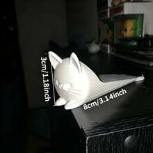 可愛貓咪造型門擋，重型防滑門楔，耐用塑料防撞門擋，地板保護墊，寵物主人的完美禮物，堅固門擋防止門砰砰聲與地板刮傷 - 貓咪門檔 - 查看 6
