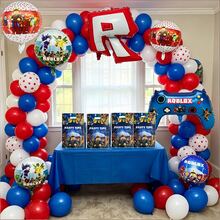 Roblox 14个装多色可重复使用礼品袋，青少年派对礼品盒，生日、节日、糖果、日常礼物、派对装饰 - roblo 鋁箔氣球 袋B - 查看 1