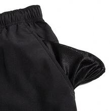 Nike Dri-Fit 品牌Logo印花束腳透氣舒適休閒運動梭織長褲 男款 - 黑色 - 查看 5