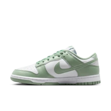 Nike Dunk 女款舒適柔軟低筒滑板鞋 白色綠色 - 白綠色 - 查看 5