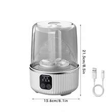Travel Mini Washer Rechargeable 4000mAh, USB Portable Laundry Machine With 3 Timed Modes, Compact Turbine Cleaner For Underwear Socks Delicates, White, Ideal For Camping RV Apartment, Lightweight & Powerful - X8MINI-xYJ-wHITE - View 4