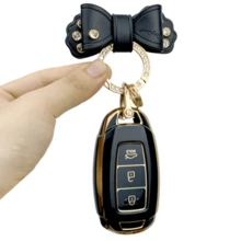 TPU Car Key Fob Cover Case Shell Compatible With H Y U N D A I For Santa Fe, For I30, For IX35, For Encino, For KONA, For Solaris, For Sonata For Azera, For Grandeur, For Elantra, For Accent - Protective Keyless Entry Remote Holder - KY8 - View 15