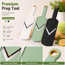 1PC Multi-Function Handheld Cabbage Shredder & Vegetable Slicer, Stainless Steel Cabbage Chopper, Cucumber Potato Onion Carrot Grater, Fruit Cutter, Salad Prep Kitchen Tool, Durable Manual Peeler For Home Cooking, Camping BBQ & Restaurant Use - Multicolor - View 8