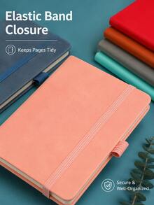 A6 Minimalist Notebook With Closure Strap, Fashionable Business Office Memo Pad And Diary, Compact Size Suitable For Students' Daily Notes, Lightweight And Portable, Applicable For Learning, Work Planning And Daily Recording - Multicolor - View 10