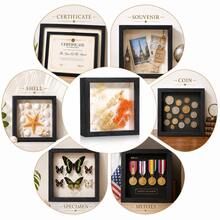 8Pcs Wooden Shadow Box Picture Frames, 5*5 Inch Square Display Frames For Photos, Wedding Bouquets, Floral Arrangements, Medals And Tickets, Keepsake Memory Boxes For Home Decor, Teacher's Day & Christmas Gifts - 8pcs - View 2