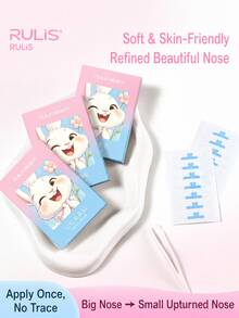 Invisible Nose Lift Tape, Breathable Nose Shaping Adhesive, Long-Lasting Sticky Nose Lift Patch, Suitable For Daily Makeup, Cosplay, Party - Pink - View 1
