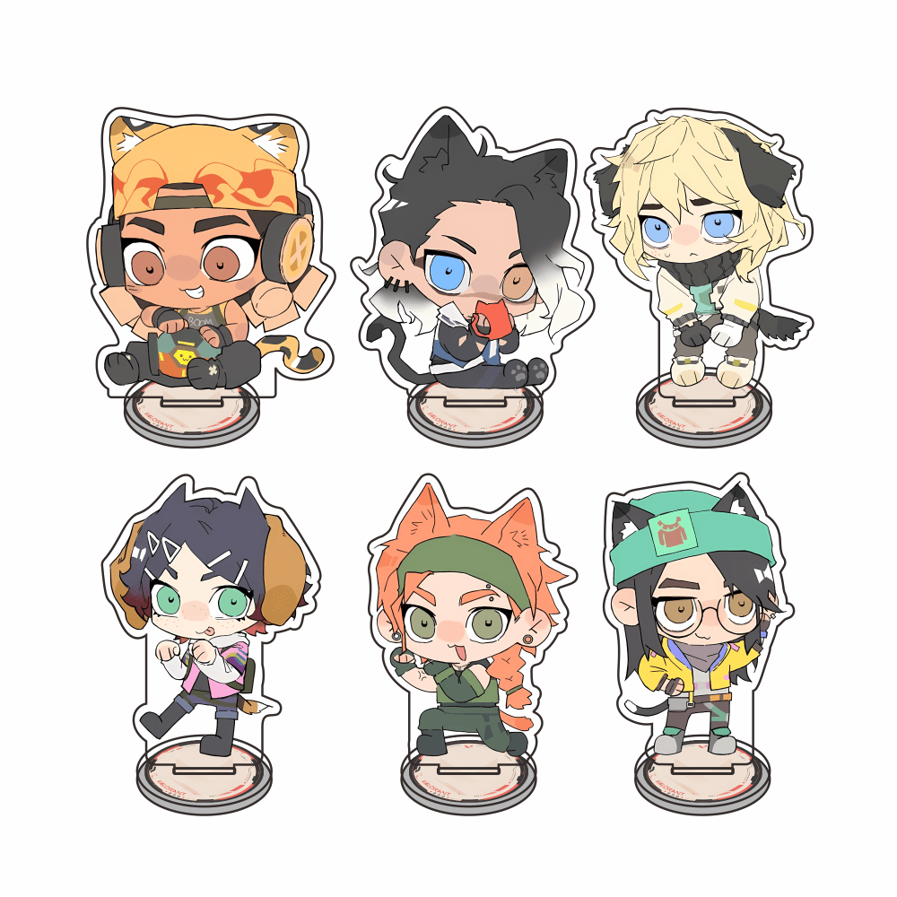 Anime Figure Hazbin Acrylic Stand Niffty Cherri Bomb Sir Pentious Velvette Desktop Decoration Accessories Home Decor Exquisite Gift