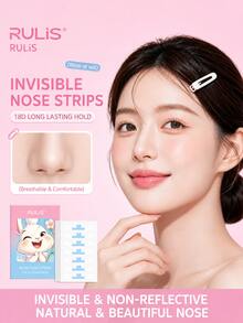 Invisible Nose Lift Tape, Breathable Nose Shaping Adhesive, Long-Lasting Sticky Nose Lift Patch, Suitable For Daily Makeup, Cosplay, Party - Pink - View 4