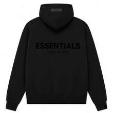 Fear of God Essentials Sudadera con capucha esencial de Fear of God (SS22) unisex - Negro - Ver 1