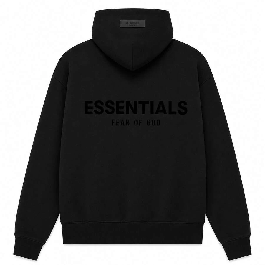 Fear of God Essentials Sudadera con capucha esencial de Fear of God (SS22) unisex - Negro - Ver 1