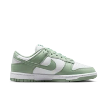 Nike Dunk 女款舒適柔軟低筒滑板鞋 白色綠色 - 白綠色 - 查看 7