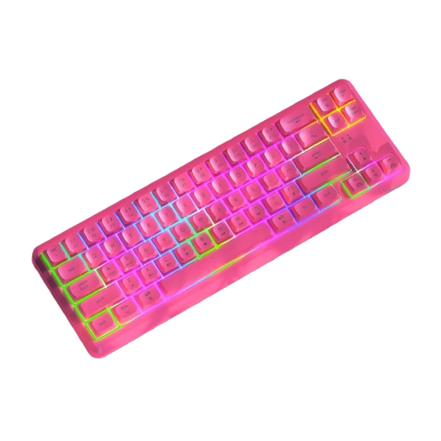 AOC Gaming Keyboard Mechanical Feel RGB Backlit 102 Keys USB Wired Computer Keyboard Colorful Portable Keyboard