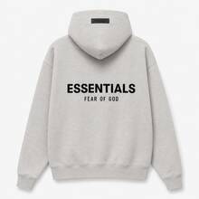 Fear Of God Essentials Pullover Hoodie Light Oatmeal (SS22) Unisex - Light Oatmeal - View 1