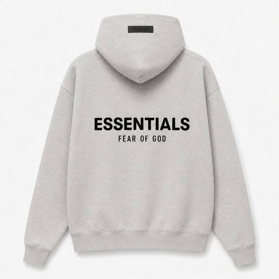 Fear Of God Essentials Pullover Hoodie Light Oatmeal (SS22) Unisex - Light Oatmeal - View 1
