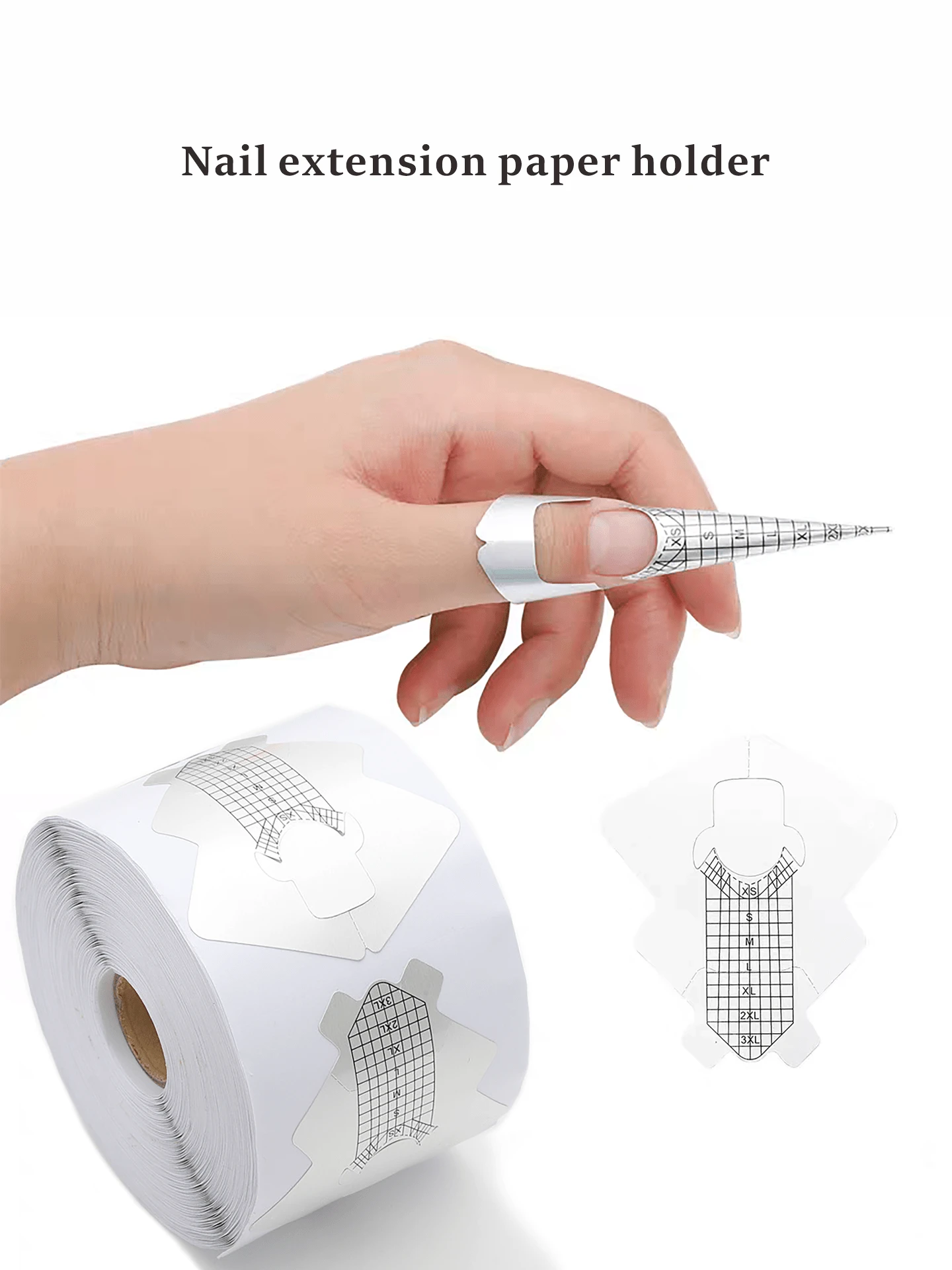 SAUA 100片黑色方形美甲延長甲片，適用於C弧度壓克力UV凝膠美甲，美甲延長工具導引貼紙組，美甲用品，美甲工具，美甲藝術工具，返校季，美甲，美甲工具，穿戴甲