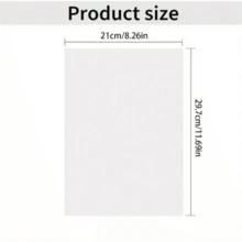 1/5/10 Sheets A4 High Adhesion Water-Soluble Embroidery Stabilizer Paper, High Definition Printable Cross Stitch Transfer Paper, DIY Handmade Sewing Water-Washable Consumables, Free Cut Embroidery Transfer Water-Soluble Paper Craft Accessories - A - View 10