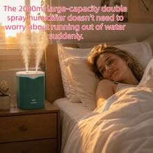2000ml Large Capacity Dual Mist Aromatherapy Diffuser, USB Powered Humidifier, Home Decor, Student Dorm Air Humidifier, Back To School Gift - A - View 7
