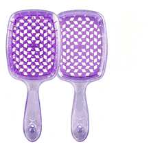 1 Stück Cut Out Mesh Haarbürste, atmungsaktiver flauschiger Haarkamm - Kopfhautmassagebürste, antistatisch, Haaraccessoires - Verschiedenfarbig - Übersicht 15