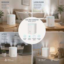 2000ml Large Capacity Dual Mist Aromatherapy Diffuser, USB Powered Humidifier, Home Decor, Student Dorm Air Humidifier, Back To School Gift - A - View 5