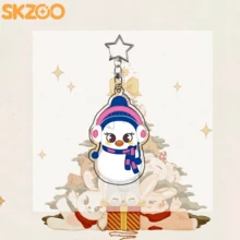 1 Set 8pcs SKZOO Cute Snowman Hat & Scarf Peripheral Keychain Pendant, Suitable For Fans Use And Gifting - Multicolor - View 10