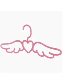 1/5/10/20pcs Pink Hangers, White Hangers, Closet Storage Hangers, Heart Angel Hangers, Room Hangers, Adult Indoor/Outdoor Universal Hangers - Multicolor - View 8