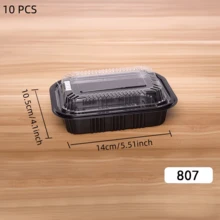 10 buah Nampan Bertutup, Nampan Plastik PET Persegi Panjang Besar, Cocok untuk Pesta, Berkemah di Luar Ruangan, Pertemuan Keluarga, dan Layanan Katering - MultiWarna - View 16