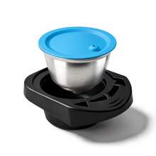 1pc Reusable Capsule Converter, Refillable Coffee Pod, Reusable Filter Cup Accessory, Refillable Filter Cup Capsule, Stop Wasting Disposable Capsules, Coffee Machine Accessories - Black - View 10