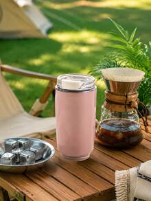 8oz Tumbler Cup With Lid, Colorful Reusable Travel Coffee Tumbler, Portable Drinkware Cup For Hot Coffee Tea Cold Drinks, Daily Use Office School Home - Multicolor - View 5