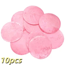 10/20pcs 50mm Colorful Flat Round Shell Coin Pendant Beads With 2 Holes, Suitable For Jewelry Making, Fashion Wind Chimes, Wreath DIY Handmade Home Decor - Shell Discs - View 15