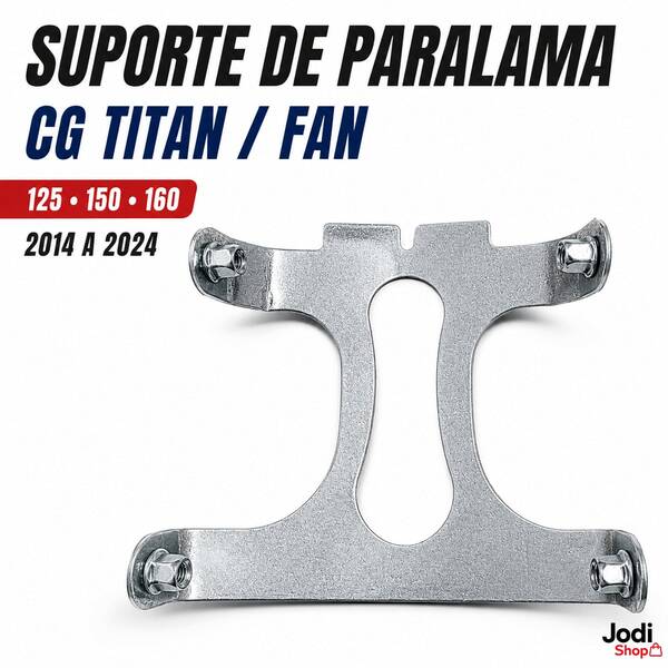 Suporte de Paralama Dianteiro CG Titan Fan 125 150 160 2014 a 2024 em Metal Resistente