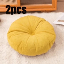 1pc Japanese Round Cushion, Solid Color Thickened Zabuton, Living Room Balcony Window Seat, Changeable Shoe Stool Pad, Chair Cushion, Suitable For Daily Use Or Gift, Home Decor - A - View 23