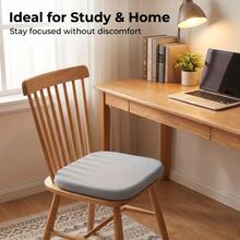 Thickened Comfortable Seat Cushion - 4cm High Elastic Memory Foam Core, Removable Wear-Resistant Fabric Cover, Non-Slip Particle Design On Bottom, Suitable For Hard Office Chairs, Student Chairs, Truck Seats And Home Use, Disperses Hip Pressure, Improves Sitting Posture - Multicolor - View 8