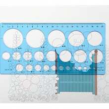 Acrylic Multi-Circle Template Ruler, 20cm Geometric Circular Hole Measuring Template, Multi-Diameter Circle Drawing Scale, Suitable For Student Drawing Art DIY Crafts - Single Piece - View 5