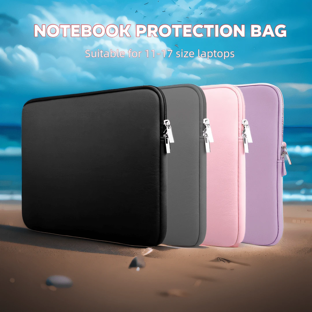 1pc 11.6/12.5/13.3/14/15.4/15.6/16/17 Inch Solid Color Casual Laptop ...