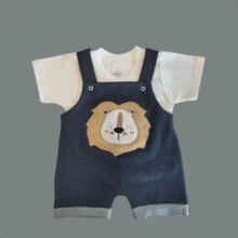CONFECÇÕES ROMILA Set Of 3 Baby Boy Short-Sleeved Overalls For Summer - Baby Clothes - Multicolor - View 10