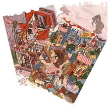 New Ink Wash Immersive Miniature Scene Collection Book, DIY Landscape Stickers, Diary Stickers, Mini Supermarket Cartoon Material, Diary Sticker Book - XM-collection Book-supermarket [10 Different Scenes] - View 7