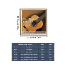 Classical Guitar Strings, High Elasticity Nylon Core With Silver-Plated Copper Alloy Winding, Rust-Resistant, Anti-Oxidation, Anti-Corrosion, Durable And Break-Resistant, Clear And Full Original Tone, Suitable For Professional Stage Performance, Daily Practice, Music Exams, Universal Replacement Parts For Adult Classical Guitar Repair - Multicolor - View 6