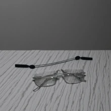 素面眼鏡，高端品牌/名人風格，適合日常通勤，適合長期使用電腦與手機 - 透明片 - 查看 7