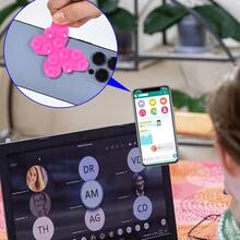 2/4/6Pcs Butterfly Shaped Double-Sided Suction Cup Phone Holder, Multiple Colors Available, Washable And Reusable, Strong Adhesion For Selfie Video, Compatible With Phones And Tablets - Multicolor - View 3